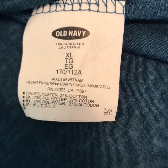 Old Navy Teal Blue Green T-shirt - Picture 4 of 4